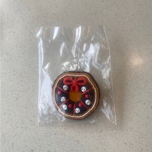 Sinister Sweets Gingerbread Soft Scented Enamel Pin Skull Wreath (READ DESC)